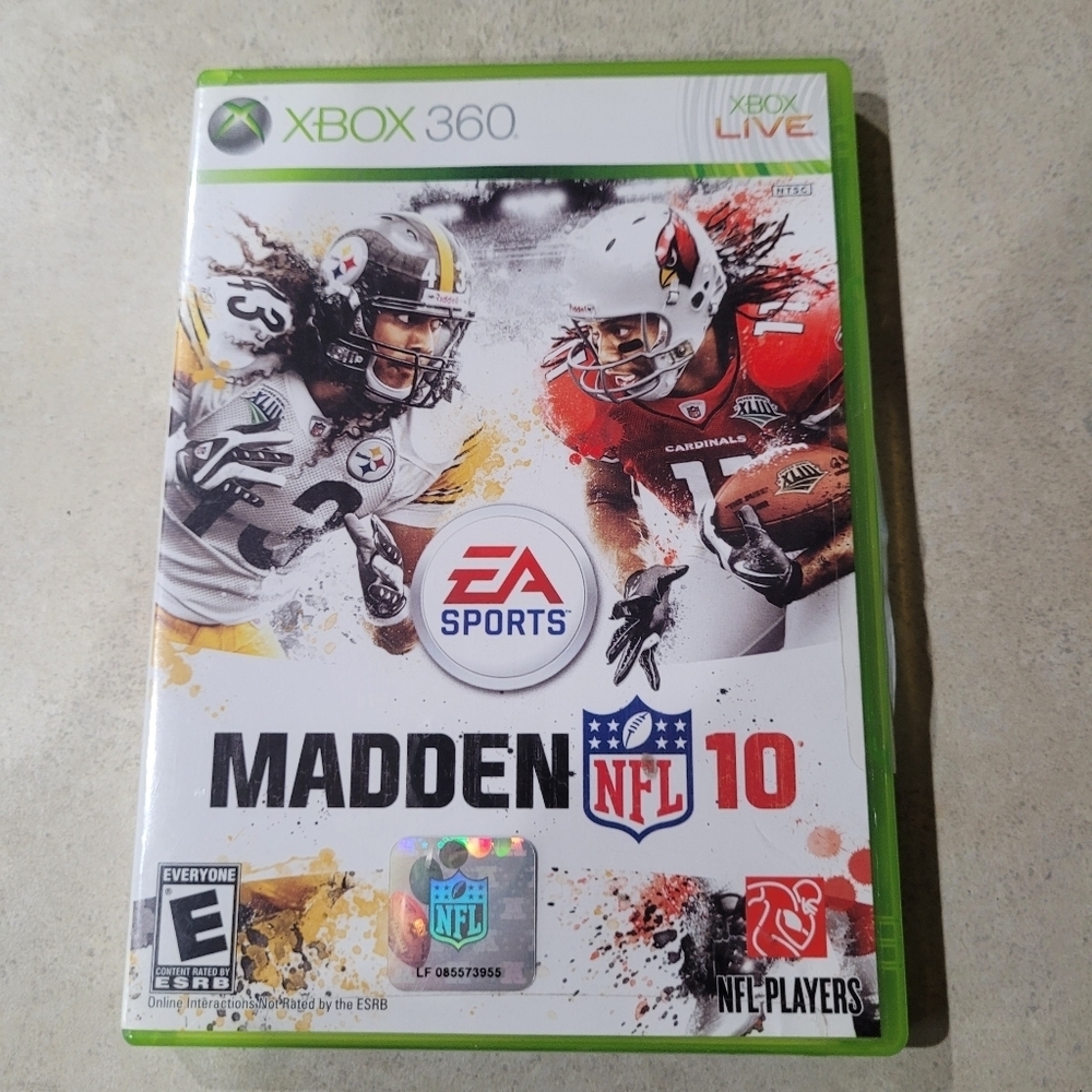 XBOX Live 360 NFL Madden 10 EA Sports Football Video Game